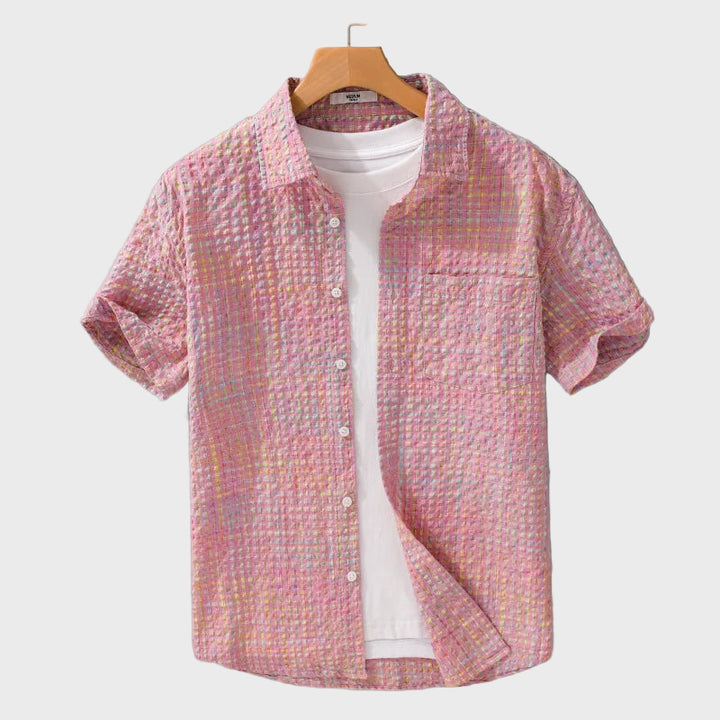 Simão - Camisa com Textura de Bolhas