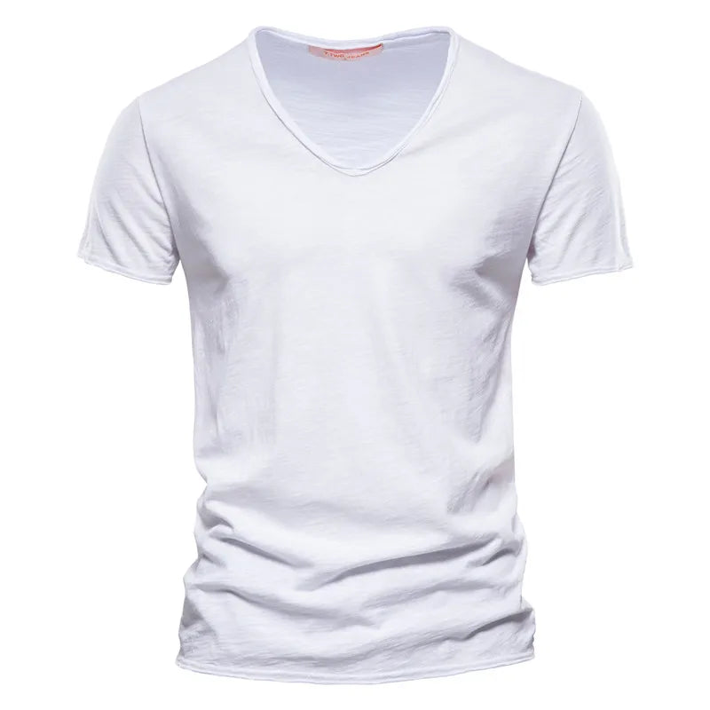 Carlos - T-shirt de algodão de verão