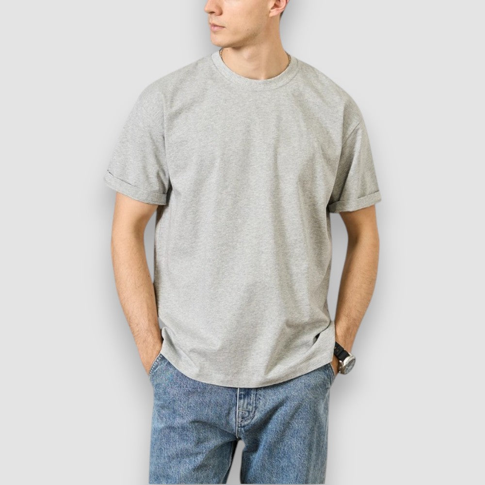 Leo - T-shirt simples de algodão