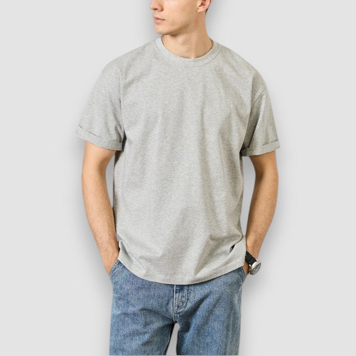 Leo - T-shirt simples de algodão