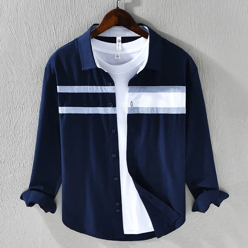 Duarte - Camisa riscas refinadas