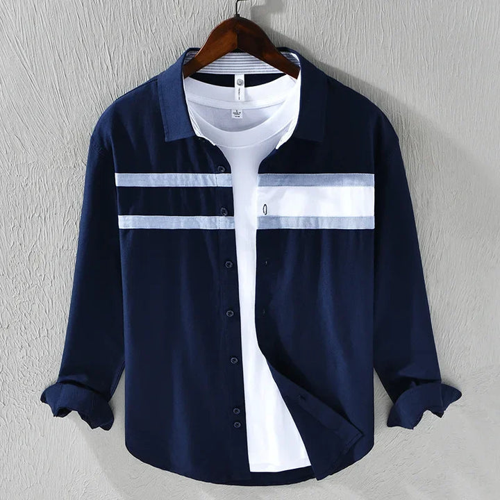 Duarte - Camisa riscas refinadas