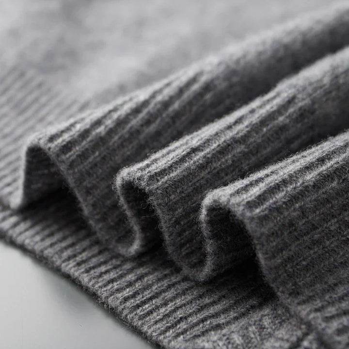 Luís - Casaco de Cashmere com Fecho de Zíper