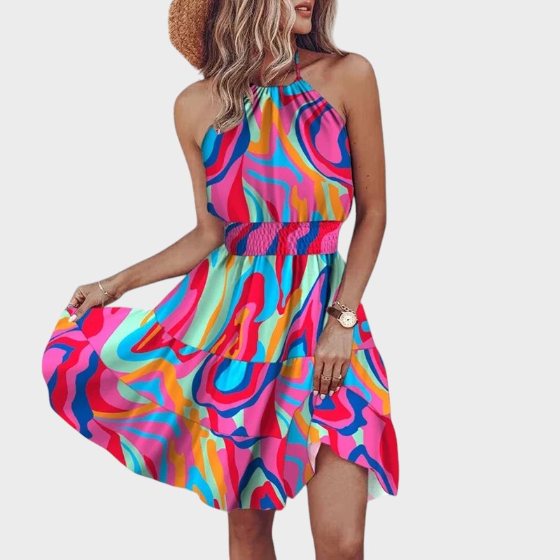 Paula- Vestido Curto Com Costas Expostas