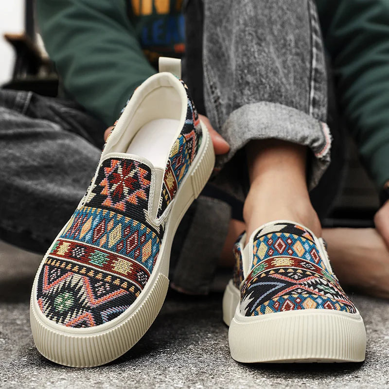 Manuel - Canvas Mocassins