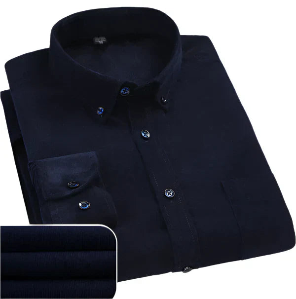 Manuel - Camisa Premium de Veludo Cotelé Masculina