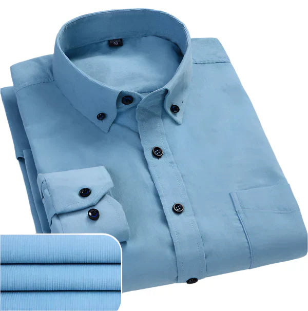 Manuel - Camisa Premium de Veludo Cotelé Masculina