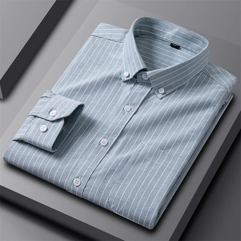 Ruben - Camisa Moderna de Risca para Homens