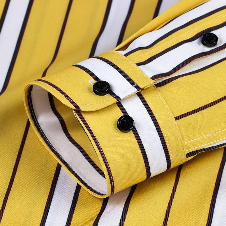 Dinis - Camisa Clássica Listrada Masculina