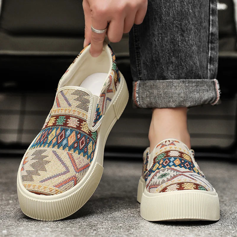 Manuel - Canvas Mocassins