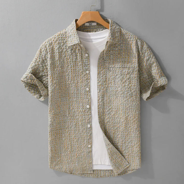 Simão - Camisa com Textura de Bolhas