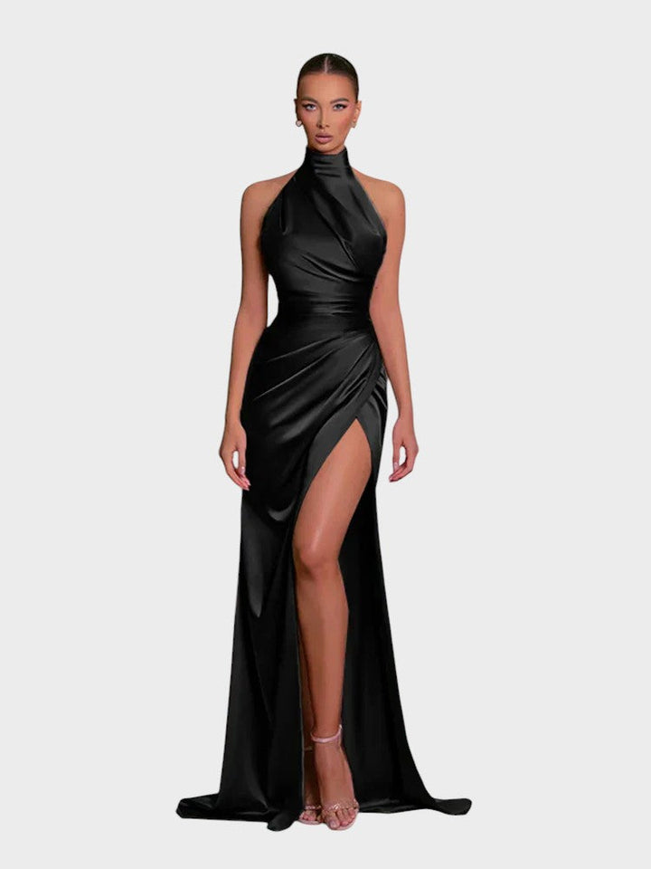 Livia - Vestido Elegante Com Fendas Laterais