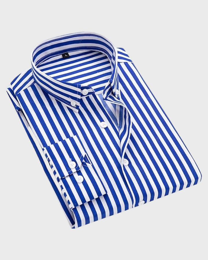 Carlos - Camisa de Listras Ousadas Masculina