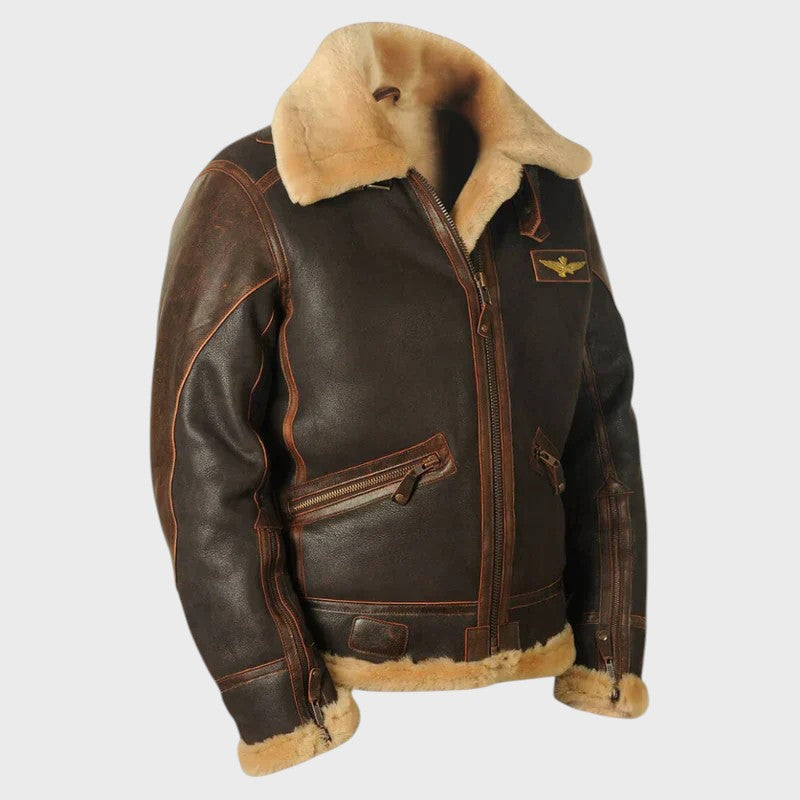 Guilherme - Casaco de inverno em pele Original