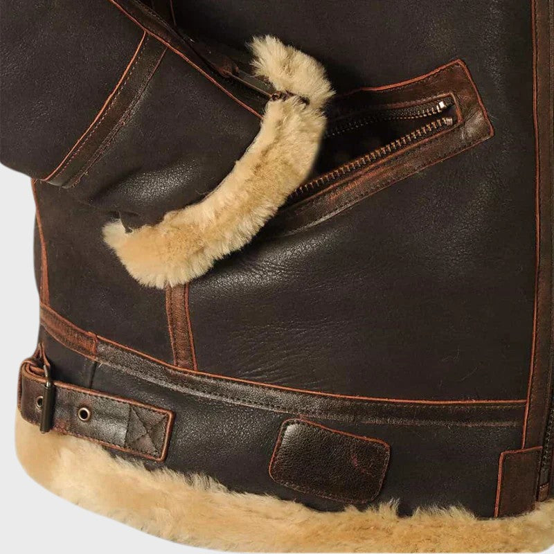 Guilherme - Casaco de inverno em pele Original