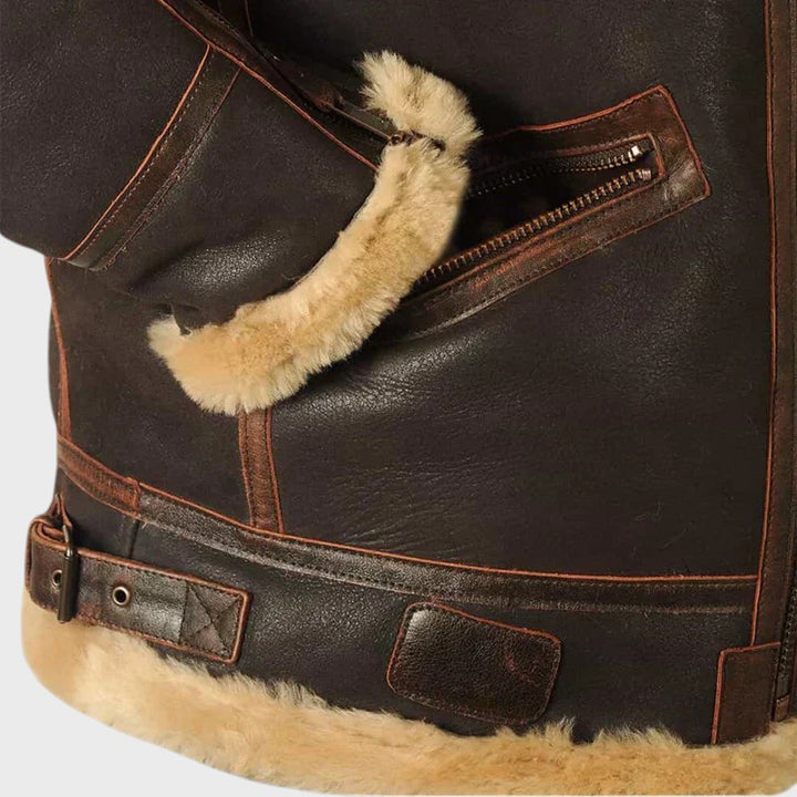 Guilherme - Casaco de inverno em pele Original