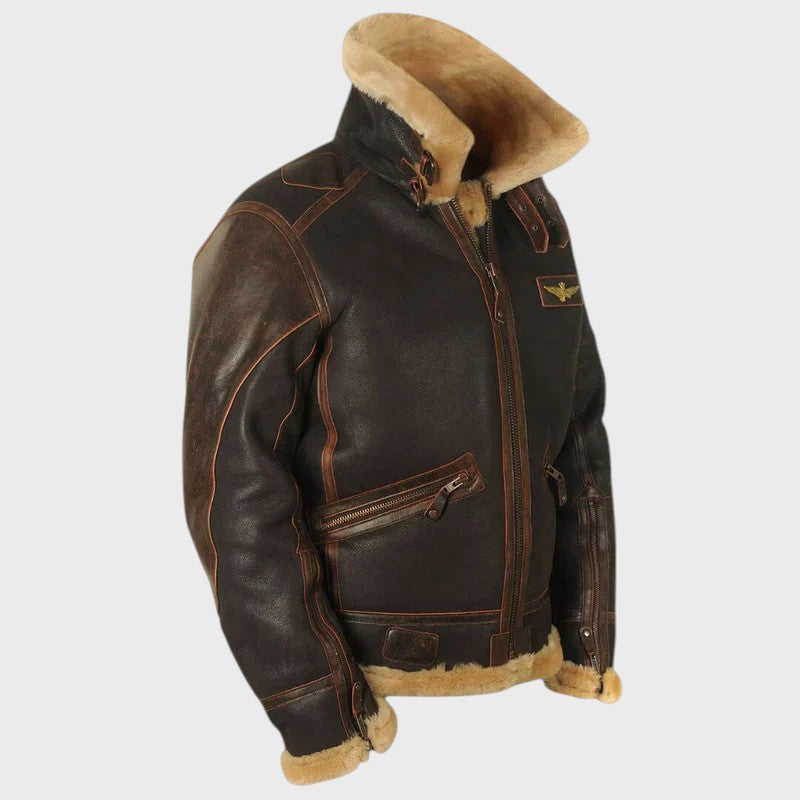 Guilherme - Casaco de inverno em pele Original