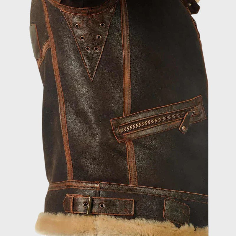 Guilherme - Casaco de inverno em pele Original