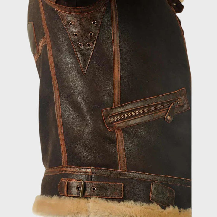 Guilherme - Casaco de inverno em pele Original