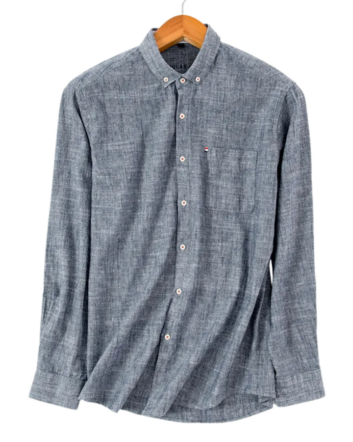 Luís - Camisa Casual de Linho Masculina