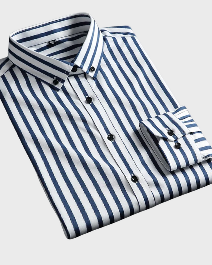 Dinis - Camisa Clássica Listrada Masculina