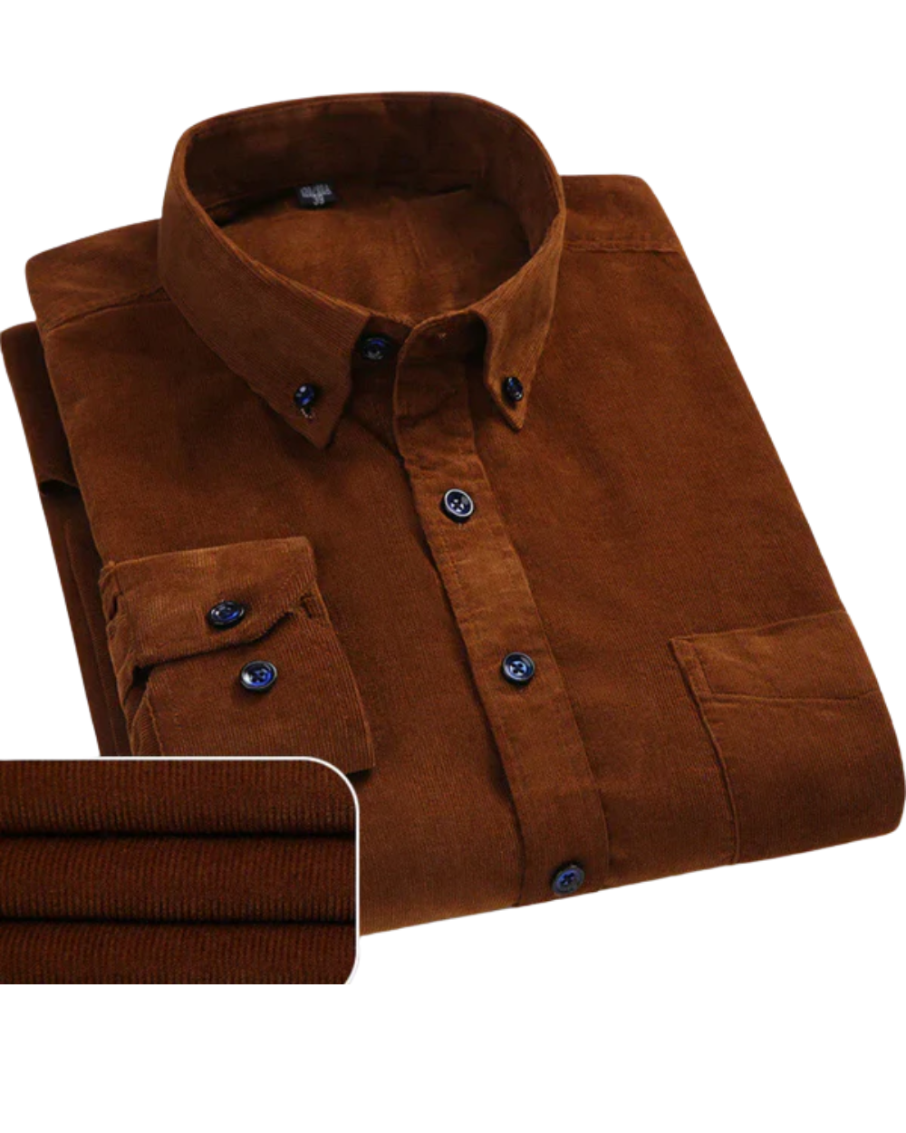 Manuel - Camisa Premium de Veludo Cotelé Masculina