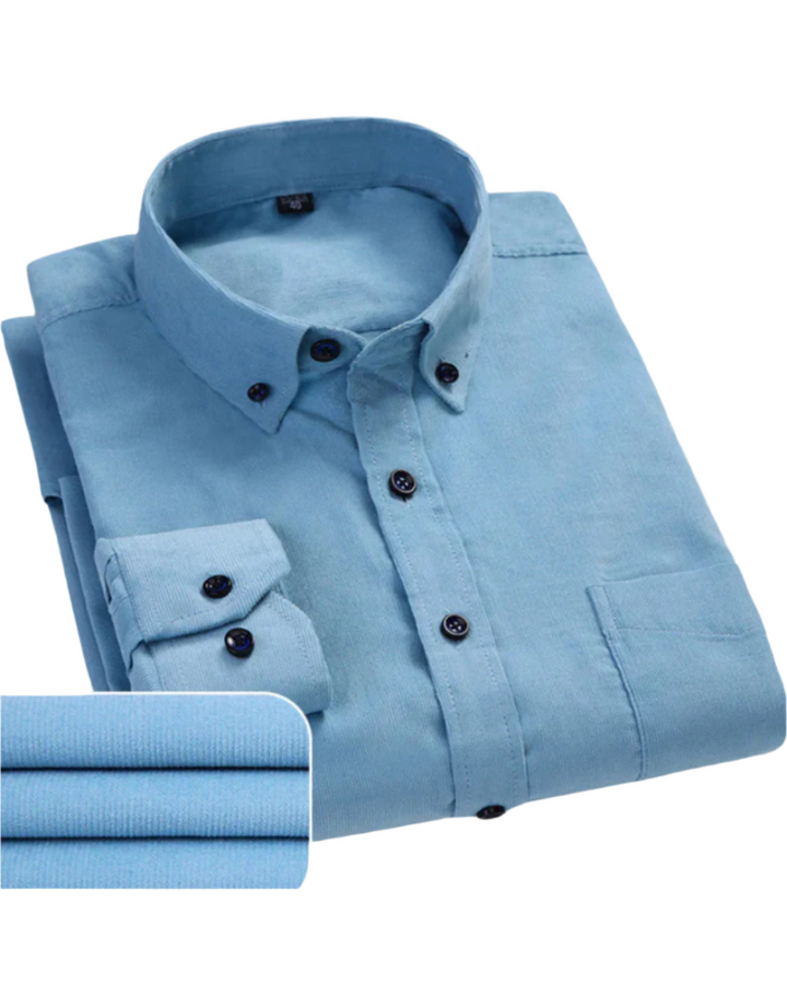 Manuel - Camisa Premium de Veludo Cotelé Masculina