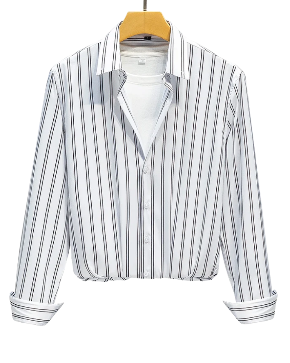 Érico - Camisa Listrada Elegante Masculina