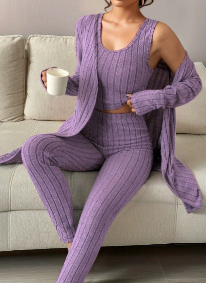Aline - Conjunto Cozy Chic de 3 Peças