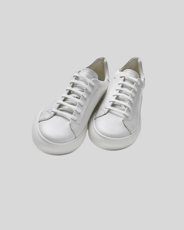 Américo - Oxford Leather Sneakers Brancos