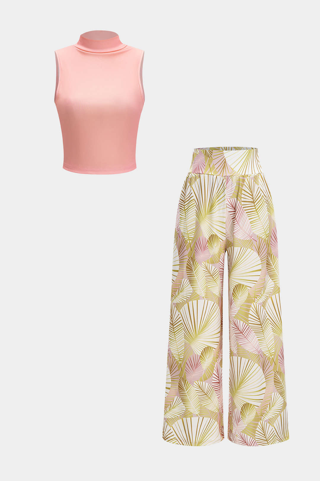 Liliana - Conjunto de Top e Calças com Estampa