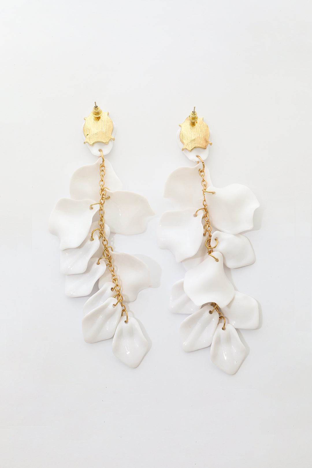 Brincos em Estilo de Pétalas de Orquídea