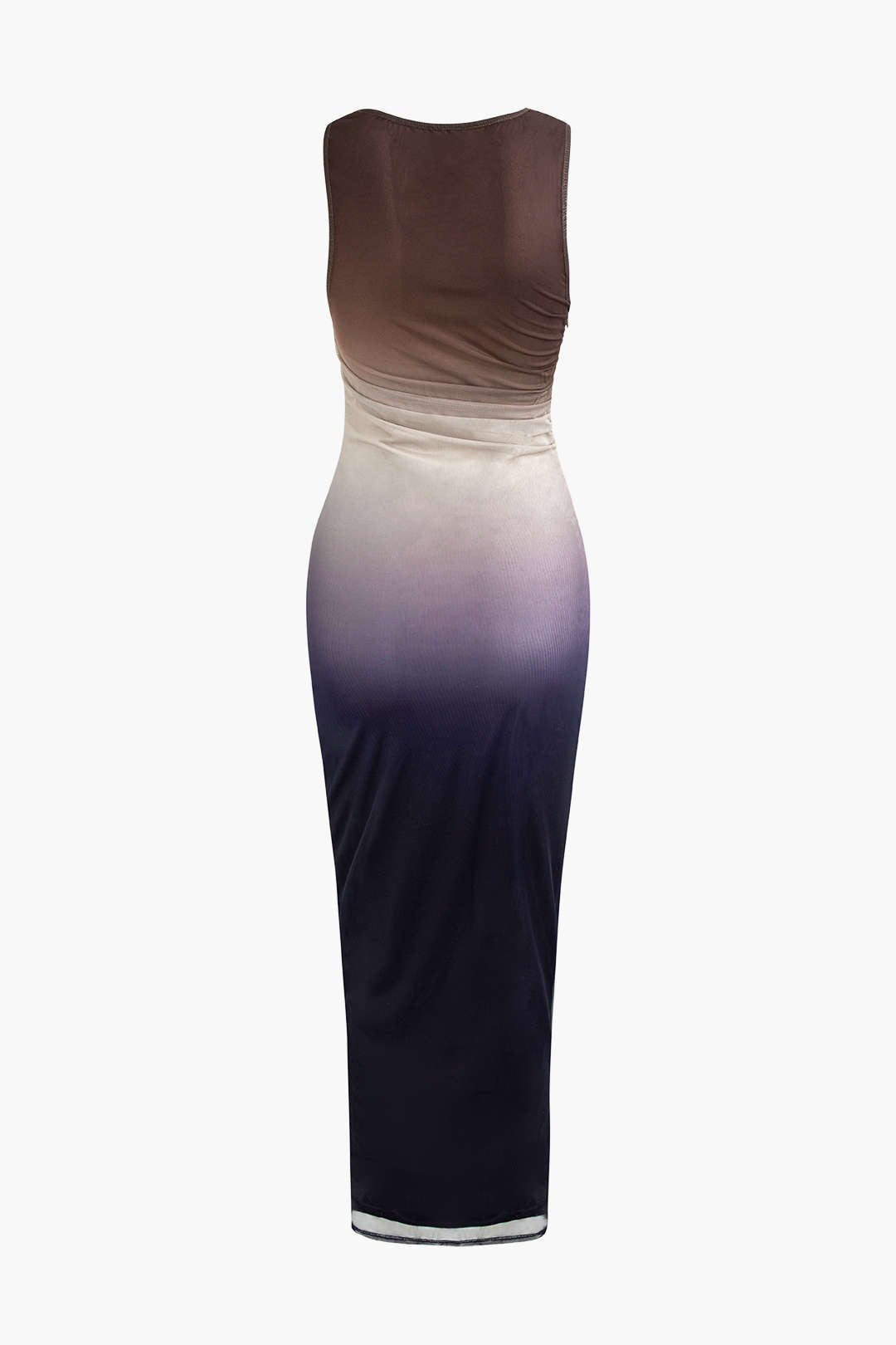 Lolla – Vestido Médio de Malha com Efeito Gradiente