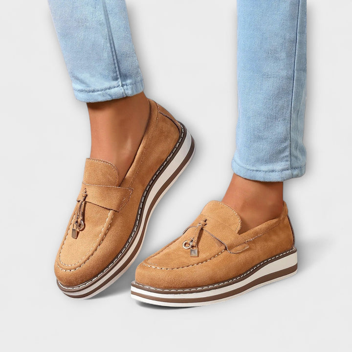 Inês - Mocassins casuais com biqueira redonda