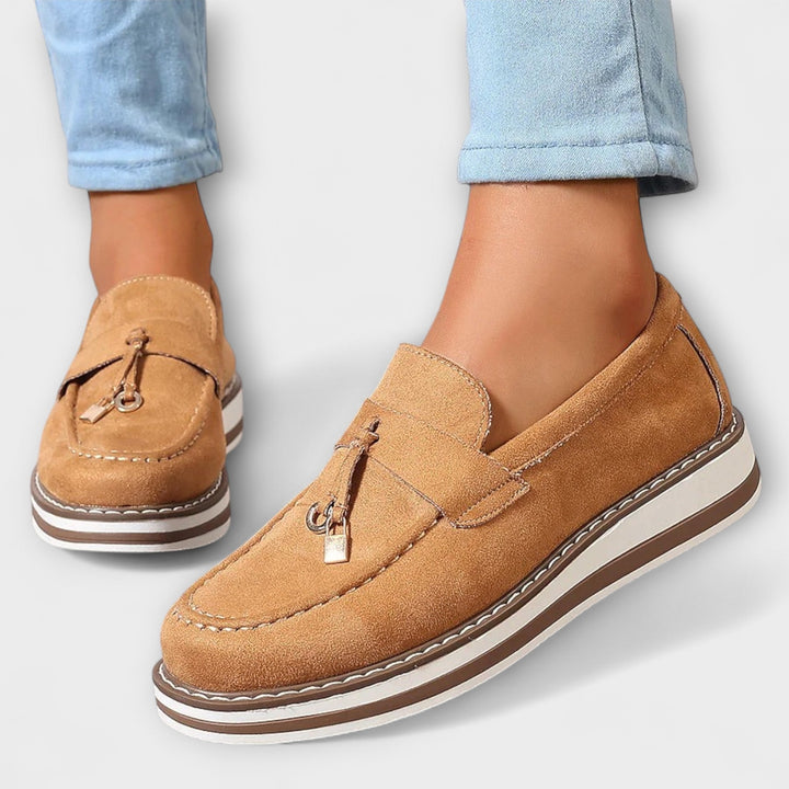 Inês - Mocassins casuais com biqueira redonda