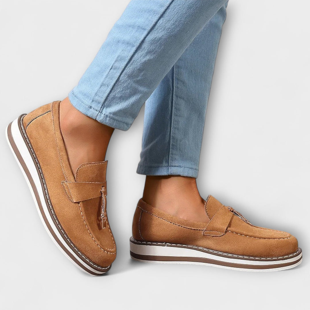 Inês - Mocassins casuais com biqueira redonda