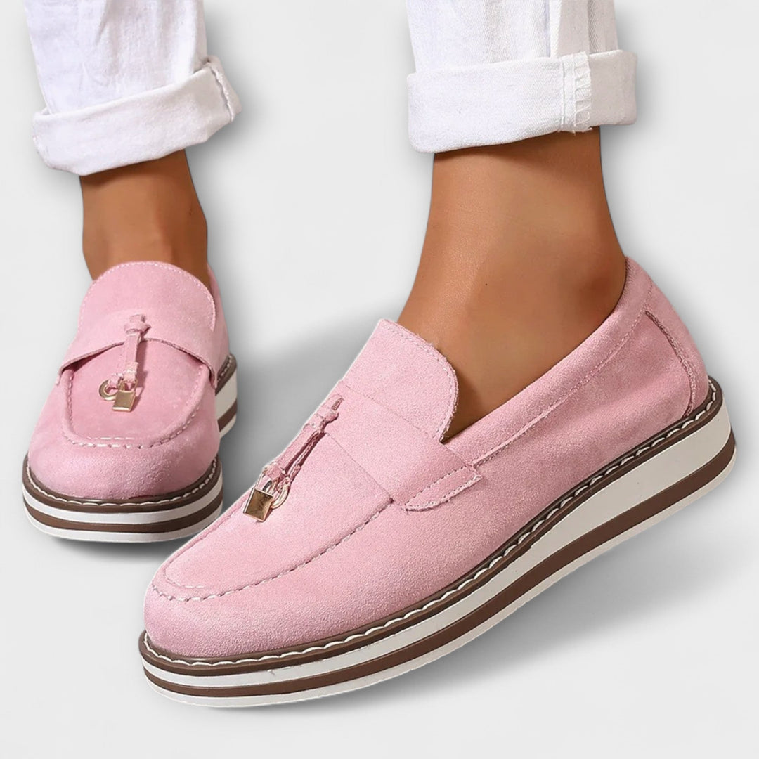 Inês - Mocassins casuais com biqueira redonda