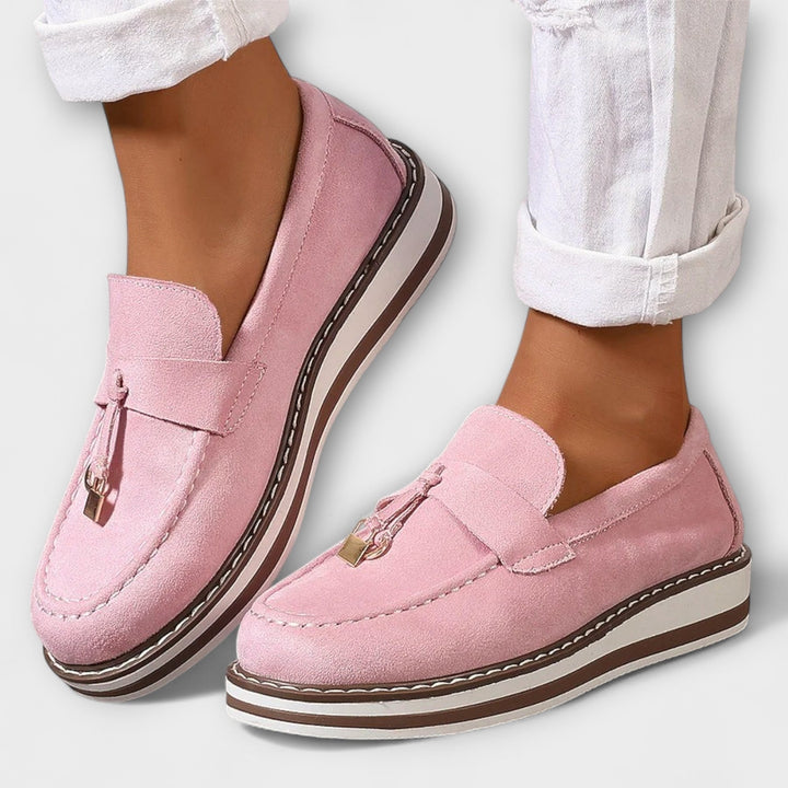 Inês - Mocassins casuais com biqueira redonda