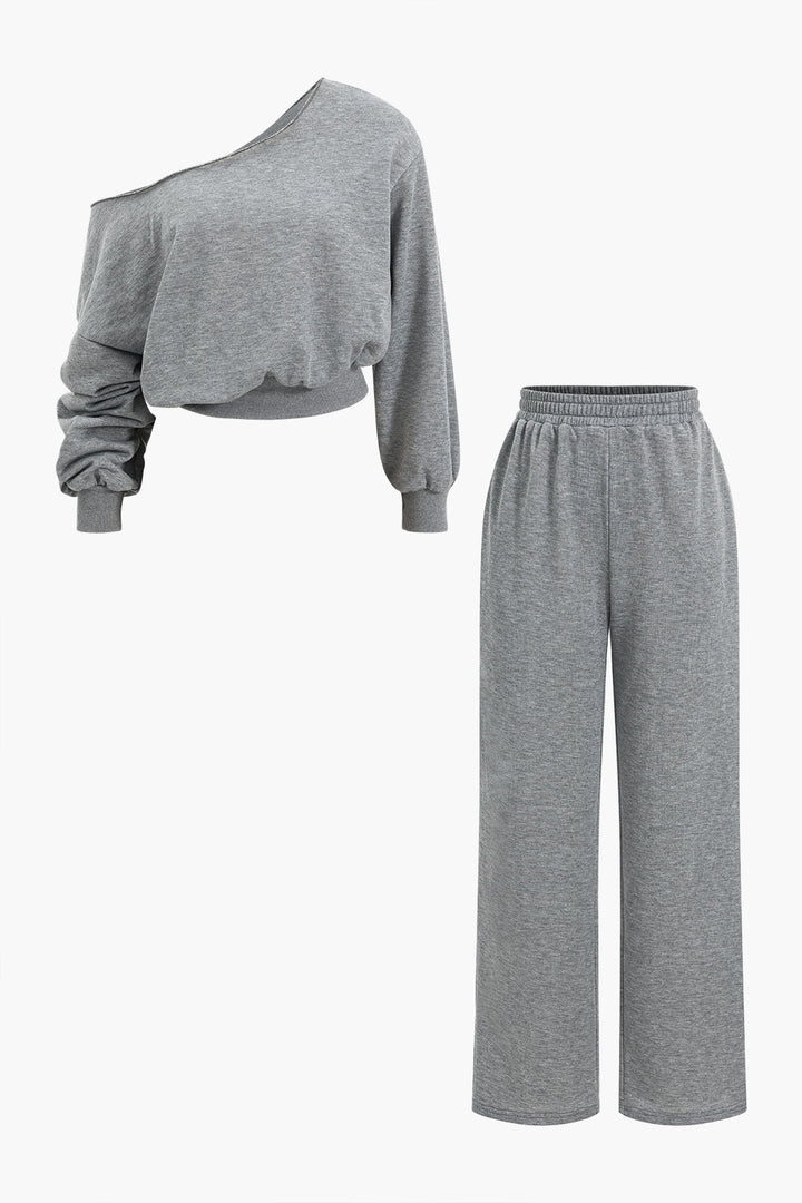 Helena - Conjunto Assimétrico de Blusa e Calças