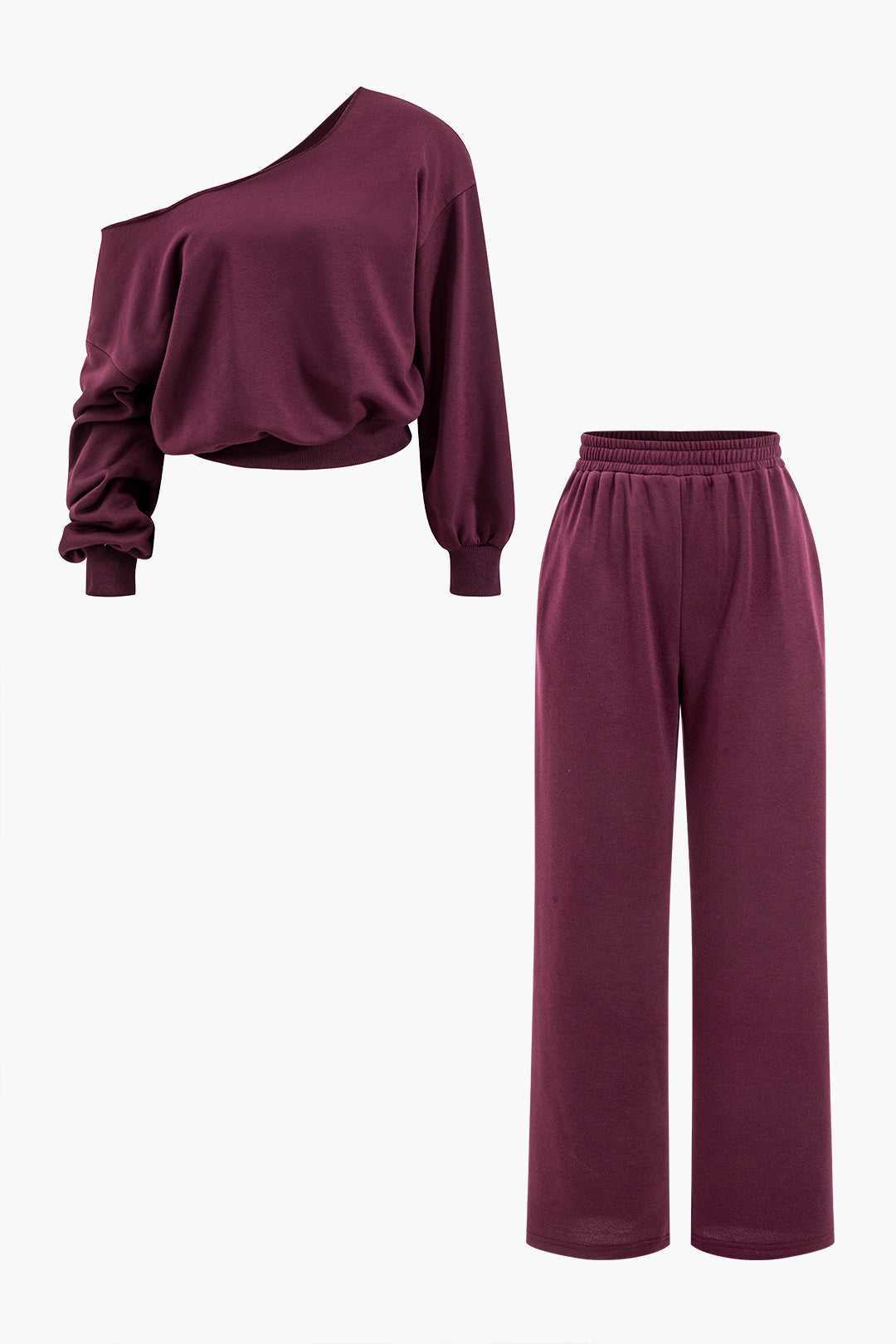 Helena - Conjunto Assimétrico de Blusa e Calças