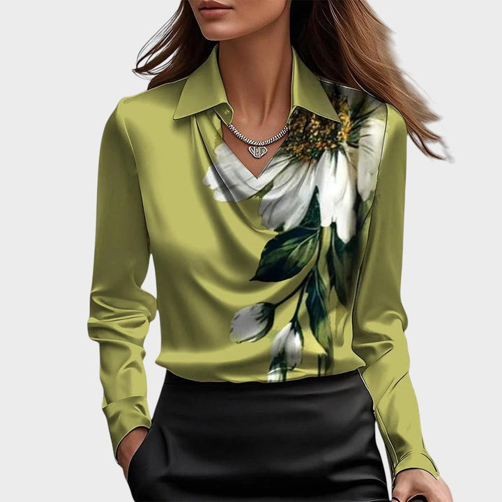 Pilar - Blusa com brilho elegante