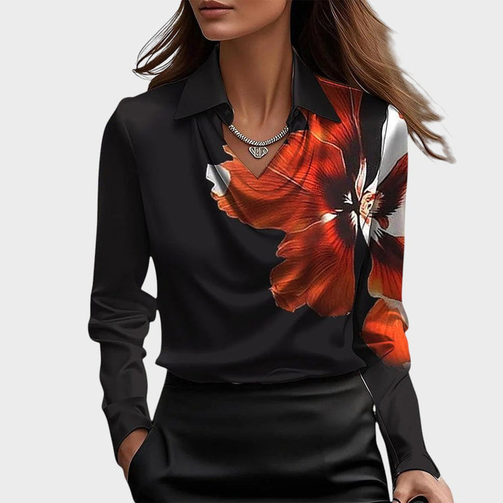 Pilar - Blusa com brilho elegante