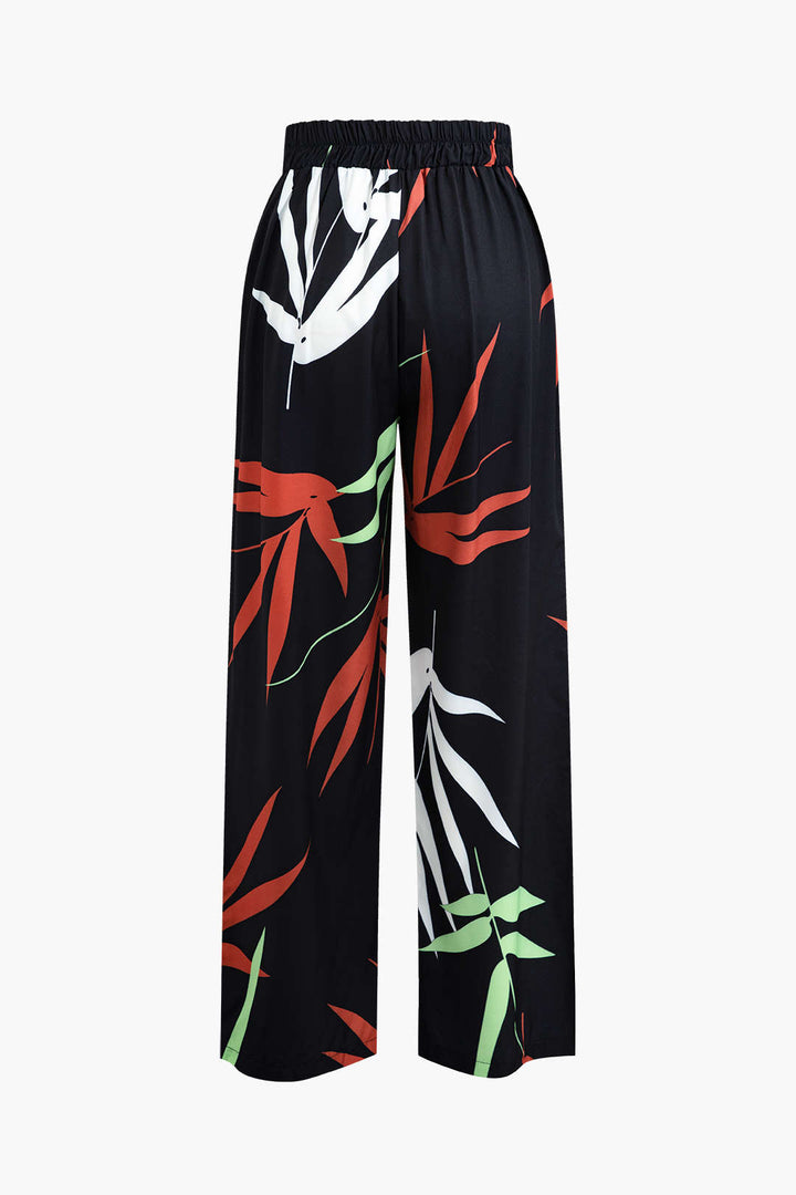 Vera - Conjunto Cami com Nó e Calças Tropicais