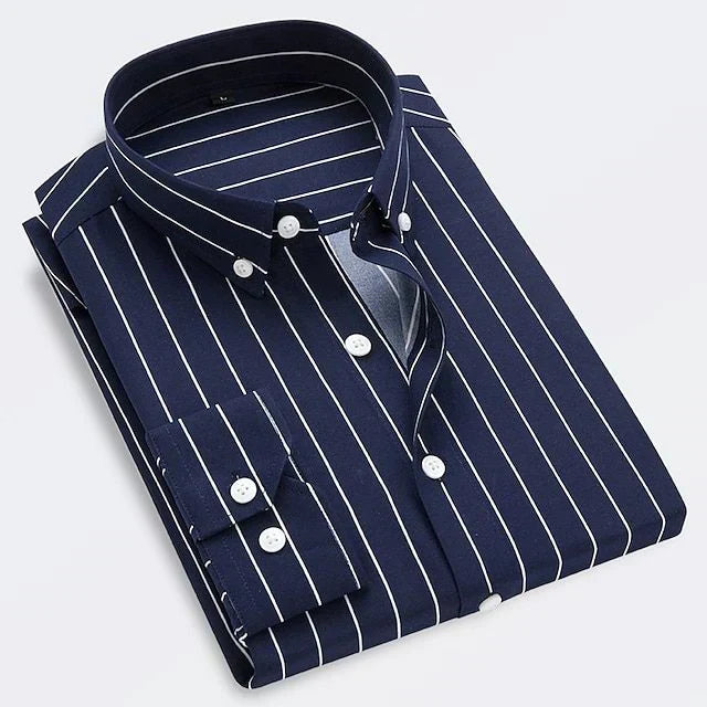 Carlos - Camisa de Listras Ousadas Masculina