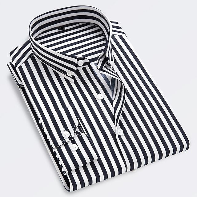 Carlos - Camisa de Listras Ousadas Masculina