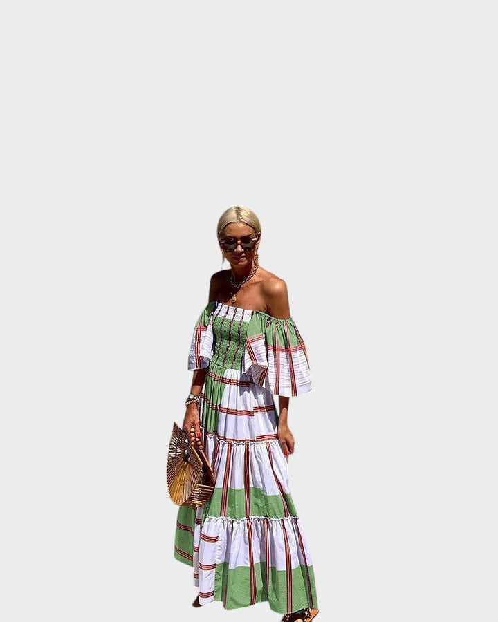 Neusa - Vestido Longo De Luxo Com Padrão Inspirado No México