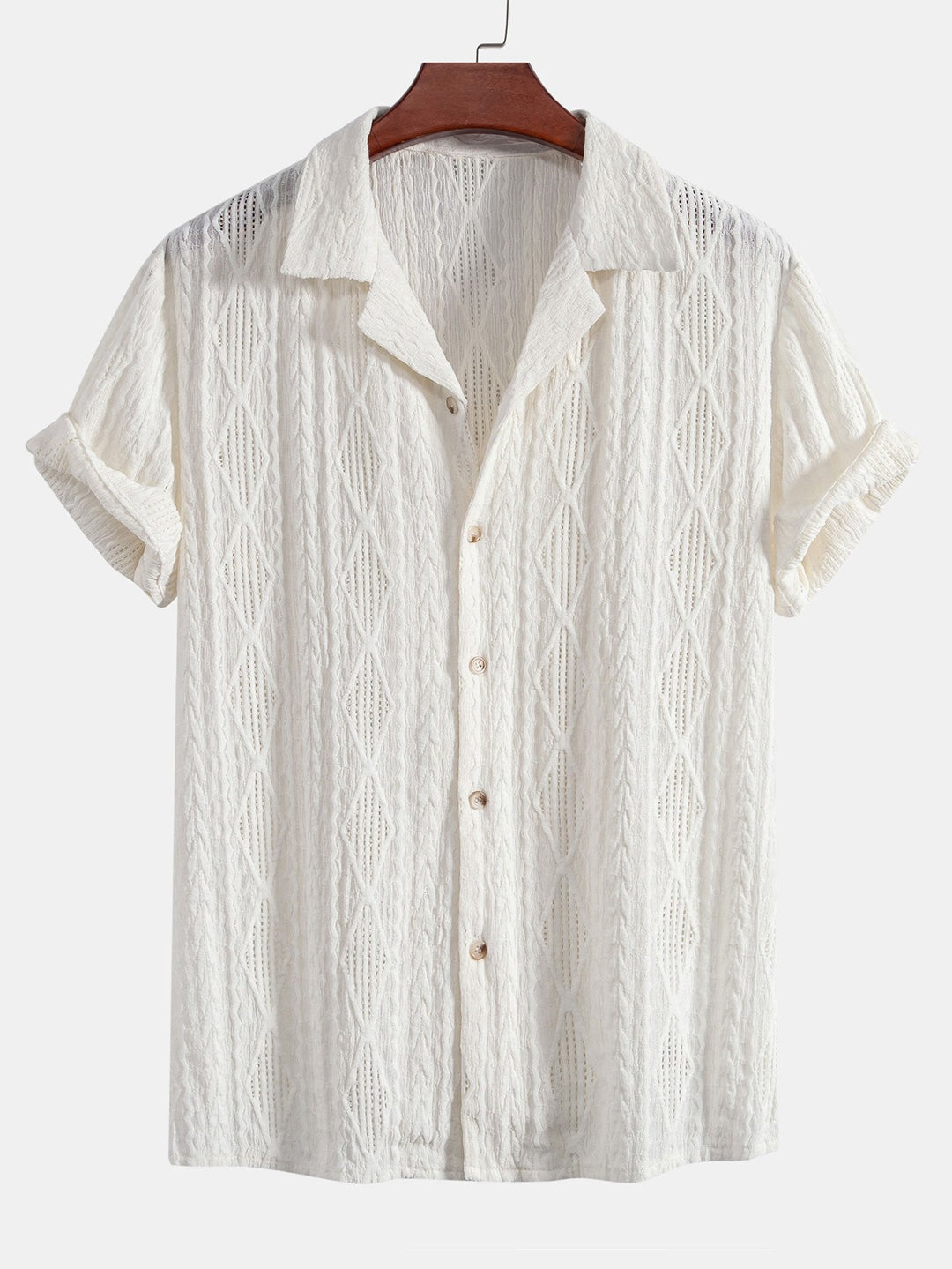 João - Camisa Cubana em Jacquard