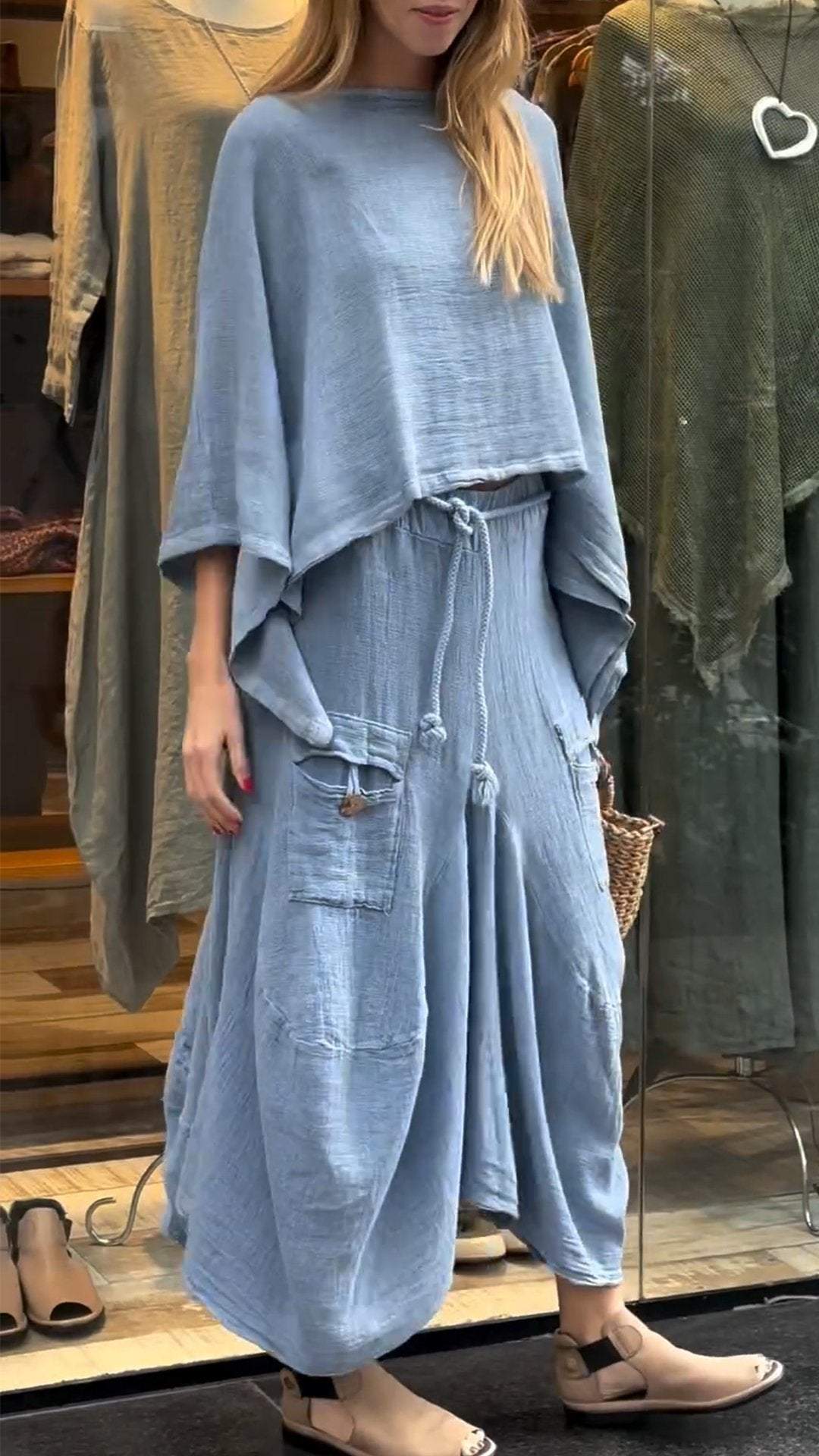 Lara - Conjunto Boho Chic 2 Peças