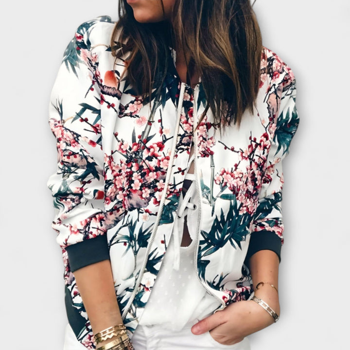 Andreia - Casaco elegante com padrão floral