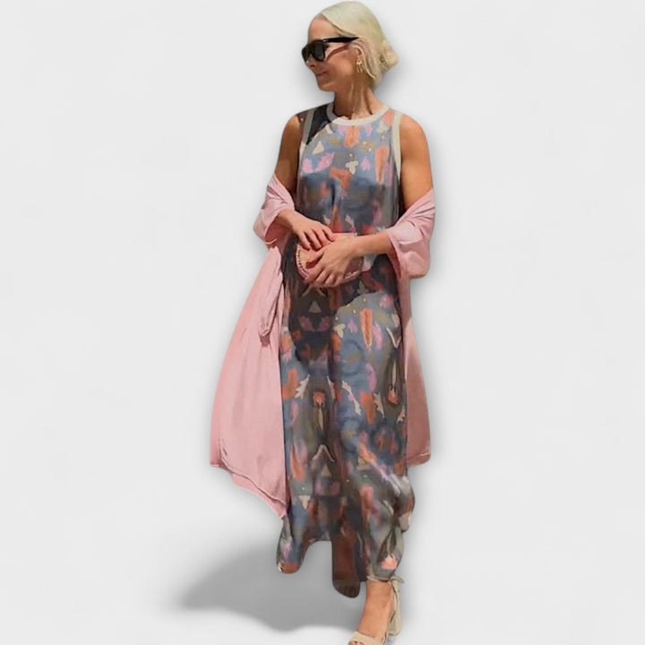Julia – Vestido Longo Com Casaco a Condizer